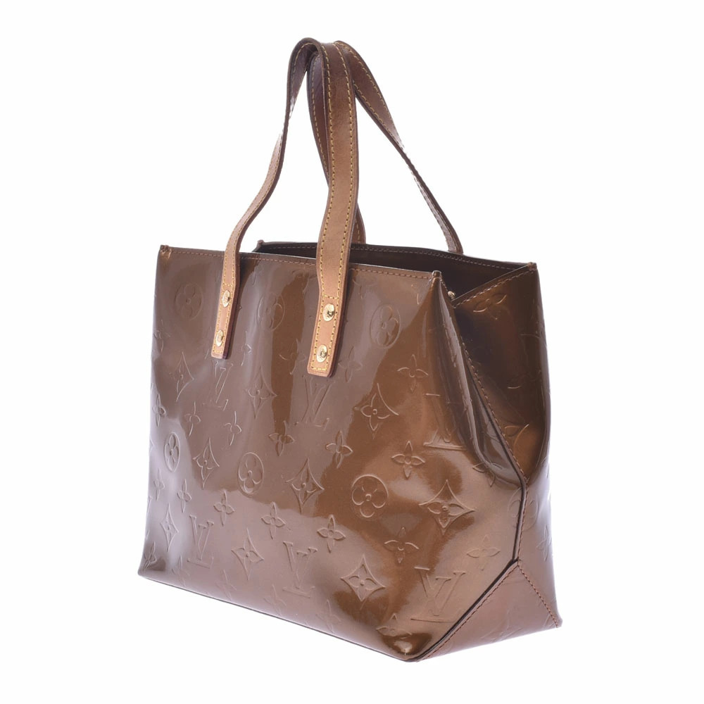 LOUIS VUITTON Vernis Lead Bron White Monogram Handbag C - Picture 2 of 11